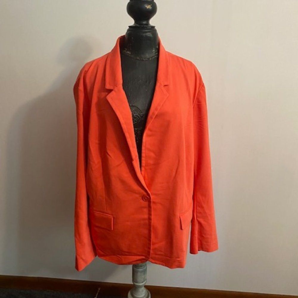 Lane Bryant The Modernist Collection Orange Jacket, Size 28